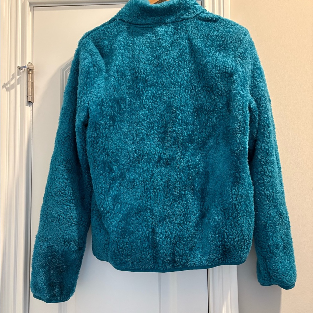 Lilly Pulitzer Turquoise Sherpa Quarter-Zip Pullover - Picture 5 of 5
